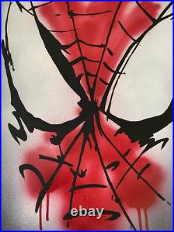 Monsieur SONIC Street Art Abstrait Graffiti Peinture Sur Toile Banksy