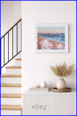 Mountain Landscape Original Painting Alps Snow Paysage montagnes Alpes