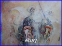 ORIENTALISME Roger VIVES 1939-2013 huile sur toile CAVALIERS BERBERES