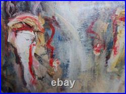 ORIENTALISME Roger VIVES 1939-2013 huile sur toile CAVALIERS BERBERES