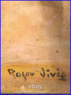 ORIENTALISME Roger VIVES 1939-2013 huile sur toile CAVALIERS BERBERES