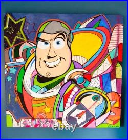 Oeuvre pop art originale sur toile Buzz par Caronart