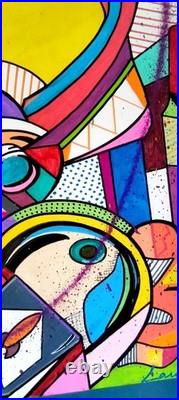 Oeuvre pop art originale sur toile Buzz par Caronart
