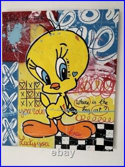 Onizbar Street Art Abstrait Graffiti Peinture Sur Toile Banksy