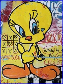 Onizbar Street Art Abstrait Graffiti Peinture Sur Toile Banksy