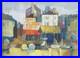 Original Painting Honfleur Normandy Landscape Tableau Paysage Normandie Mer