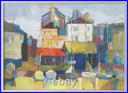 Original Painting Honfleur Normandy Landscape Tableau Paysage Normandie Mer