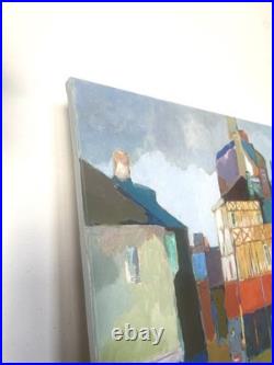 Original Painting Honfleur Normandy Landscape Tableau Paysage Normandie Mer
