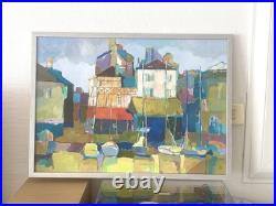 Original Painting Honfleur Normandy Landscape Tableau Paysage Normandie Mer