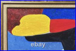 Original Vintage Abstract Painting, Modernart, Hand Made, Style Serge Poliakoff