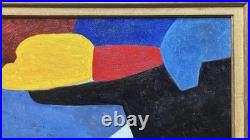 Original Vintage Abstract Painting, Modernart, Hand Made, Style Serge Poliakoff