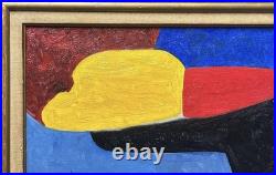 Original Vintage Abstract Painting, Modernart, Hand Made, Style Serge Poliakoff