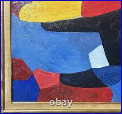 Original Vintage Abstract Painting, Modernart, Hand Made, Style Serge Poliakoff