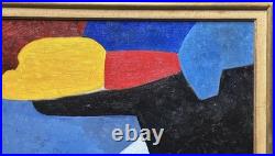 Original Vintage Abstract Painting, Modernart, Hand Made, Style Serge Poliakoff
