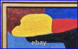 Original Vintage Abstract Painting, Modernart, Hand Made, Style Serge Poliakoff