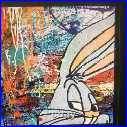 Ouvre De Caspa Street Art Pop Art Signé CA Sur Toile 100x100cm Ouvre De Caspa Street Art Pop Art Signé CA Sur Toile 100x100cm