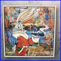 Ouvre De Caspa Street Art Pop Art Signé CA Sur Toile 100x100cm