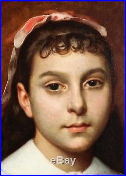 PINEL DE GRANDCHAMPS, portrait, fille, femme, tableau, peinture, France, enfant