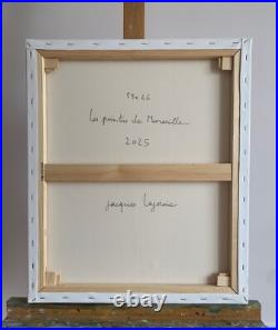 POINTUS à Marseille. Tableau peinture huile marine signé J Lajoinie
