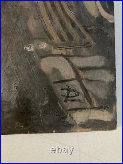 Painting Peinture Expressionisme Huile 1932 Expressioniste Portrait Pendu Chat