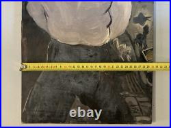 Painting Peinture Expressionisme Huile 1932 Expressioniste Portrait Pendu Chat