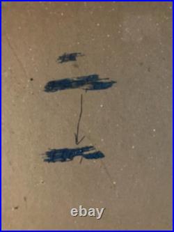 Painting Peinture Huile Sur Carton Abstrait A Identifier Abstraction 1960 Ancien