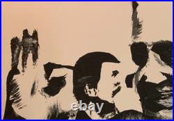 Pape François Défoncé et Complètement Paumé Peinture Originale Poppy Blacl 27