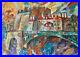 Paris, pont Notre Dame Huile sur toile, Yuri Denissov, école fauviste, 33×46