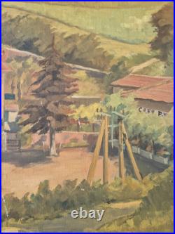 Paul Georges KLEIN (1909-1994) Huile sur Toile Maison de Maître