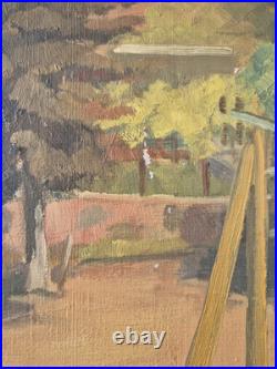 Paul Georges KLEIN (1909-1994) Huile sur Toile Maison de Maître