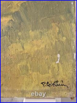 Paul Georges KLEIN (1909-1994) Huile sur Toile Maison de Maître