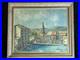 Paul Giovannoni Huile Sur Toile Corse Village Portuaire Datée 1971
