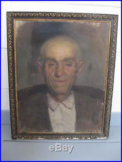Paul Sarrut 1882-1969 / Portrait d'homme 1910 Huile sur toile signée datée