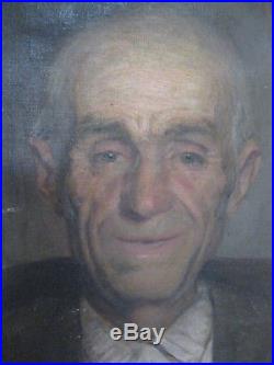 Paul Sarrut 1882-1969 / Portrait d'homme 1910 Huile sur toile signée datée