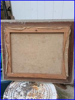 Paysage De Montage De Haute-Savoie Huile Sur Toile De P. H. RENIER Jolie Cote