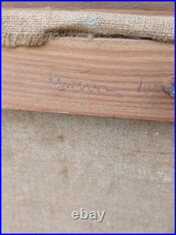 Paysage De Montage De Haute-Savoie Huile Sur Toile De P. H. RENIER Jolie Cote