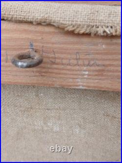 Paysage De Montage De Haute-Savoie Huile Sur Toile De P. H. RENIER Jolie Cote