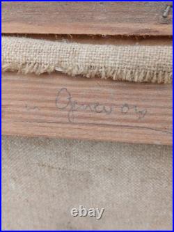 Paysage De Montage De Haute-Savoie Huile Sur Toile De P. H. RENIER Jolie Cote