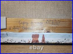 Paysage De Neige d'apres Monet tableau peinture huile sur toile signée A Saisir