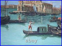 Paysage Venise peinture huile sur toile /Venice oil painting / Ölgemälde Venedig
