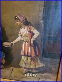 Peinture Ancienne Encadrée, Scène De Mousquetaires XIX Ème S