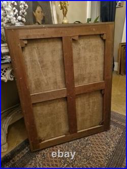 Peinture Ancienne Grand Format Huile Sur Toile Eli Et Samuel XIX Ème S