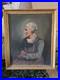 Peinture Ancienne Huile Sur Toile Portrait De Femme