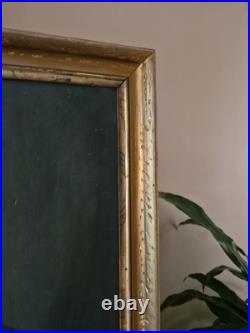 Peinture Ancienne Huile Sur Toile Portrait De Femme