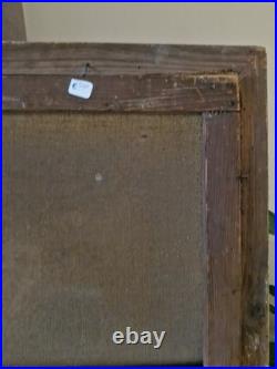 Peinture Ancienne Huile Sur Toile Portrait De Femme