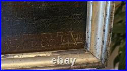 Peinture Ancienne Huile Sur Toile Signée Joueurs De Carte