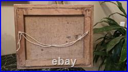 Peinture Ancienne Huile Sur Toile Signée Joueurs De Carte