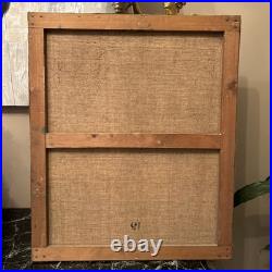 Peinture Ancienne Représentant Une Femme À La Lyre, XIX Eme, Huile Sur Toile