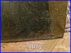 Peinture Anciennne, Huile Sur Toile Représentant Un Portrait D'homme Signée