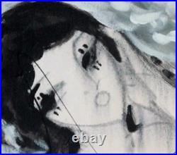 Peinture Femme nue Huile sur toile Hrasarkos Certificat authenticité 73x60 cm XL